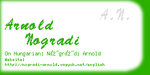 arnold nogradi business card